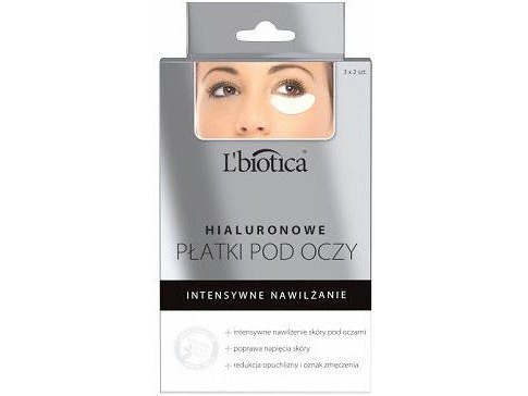 L'biotica Hyaluronic Eye Patches Intensively Moisturizing - 6 Pieces