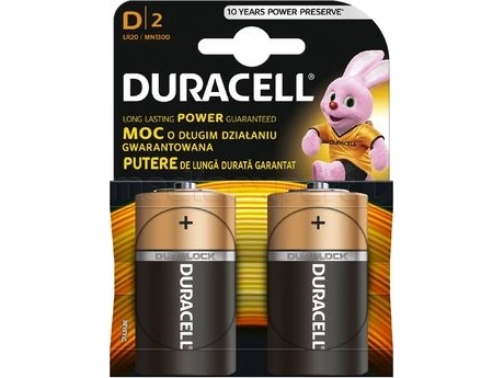 Baterija - Duracell Lr20 D Mn1300 1.5V Alkalinės Baterijos 2 Pak.