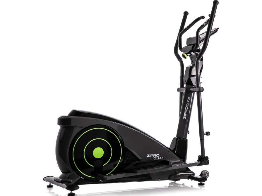 Zipro Iconsole + Dunk Electro-Magnetic Elliptical Cross Trainer, Black And Green