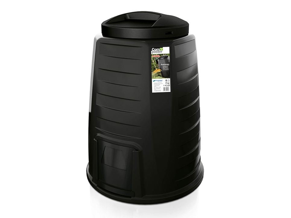 Prosperplast kompostkärl rund 340 L svart (IKECO340-S411) | Trädgården - Trädgårdsmaskiner - Kompostkvarnar | GameStuff