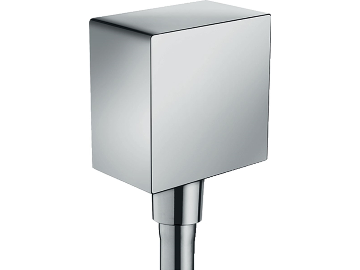 FixFit fyrkantig slangkoppling m/KV krom | VVS Artiklar - Badrum - Tillbehör för dusch | GameStuff