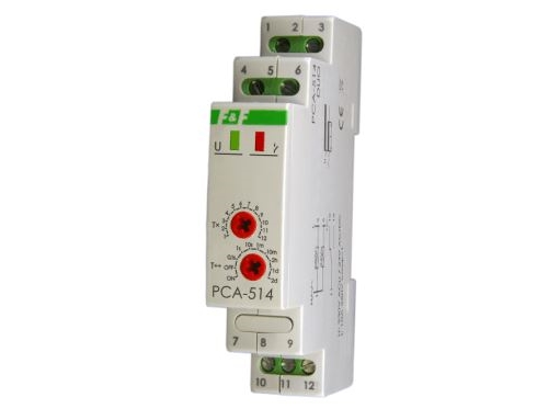 F&F Tidsrelæ 1-Funktion 24/230V 10A - Pca-514 Duo