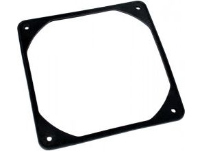 SilverStone Anti-vibrationsfläktplatta 120 mm svart (FS-120-B) | Datorkomponenter - Kylning & moddning - Chassi fläktar | GameStuff