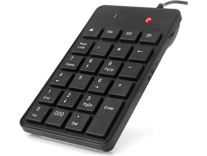 C-Tech Keyboard Numerisk Tastatur, Sort (Kbn-01)