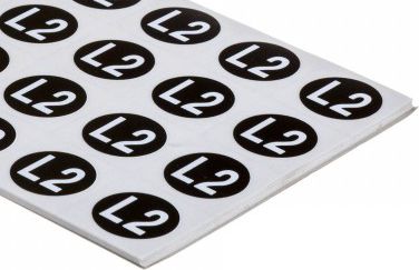 Ergom Selbstklebende Schilder Zs D12 / L2 16 X 11,5 Mm (E04zp-02030400600)