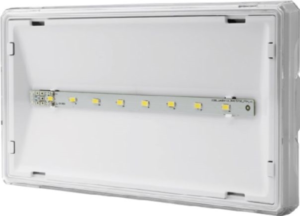 AWEX Nødudgangsbelysning EXIT IP65 ECO LED 3W 310lm 1h 1-faset hvid (ETE/3W/E/1/SE/AT/WH)