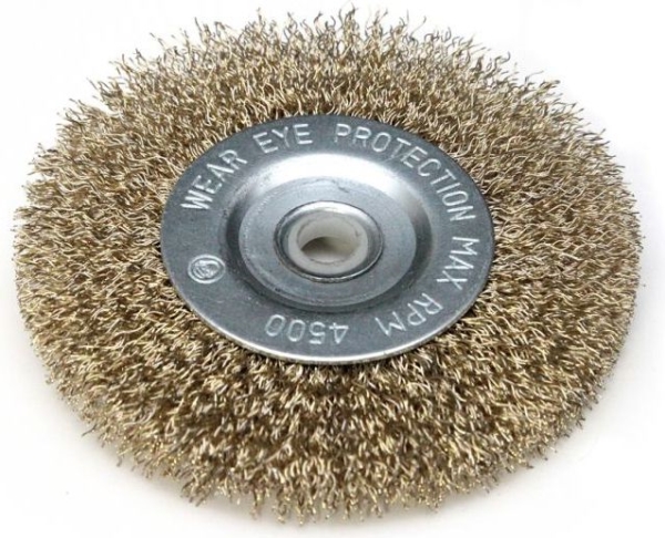 Dedra Wire Disc Brush, Brass, 150 X 16 Mm (F33-150)