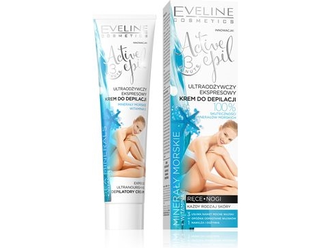 Eveline Active Epil Ultra Nourishing Express Haarentfernungscreme 3 Minuten Meeresmineralien 125Ml