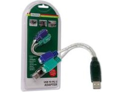Digitus Usb-A Auf Ps/2 Adapter Weiß (Ada70118)