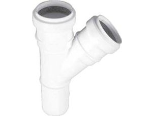 Htp-Verteiler 45 Grad 32-32 Mm Mit 2 Muffen Weiß