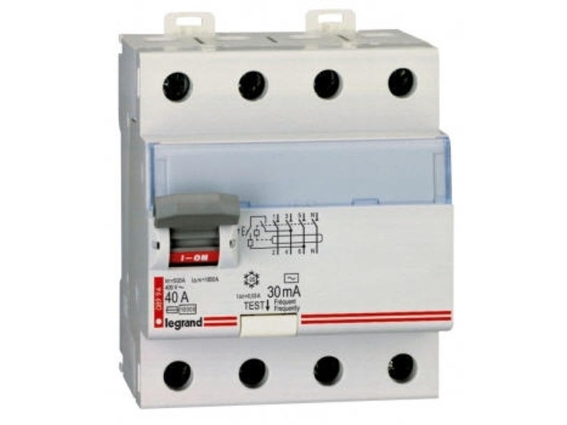 Legrand Fi-Schutzschalter 4P 40A 0,5A Typ Ac P304 - 411738