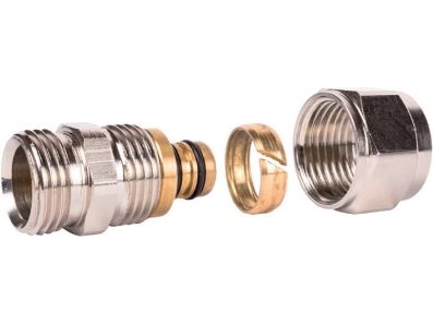 Kisan Kompressionsfitting Med Udvendigt Gevind Gz 20Mm X 3/4" (S20.33.21.00)