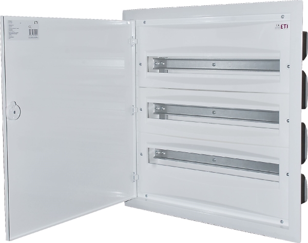 Eti-Polam Modul-Unterverteilung P/T 72 Module 3 Reihen Ip40 (001101294)
