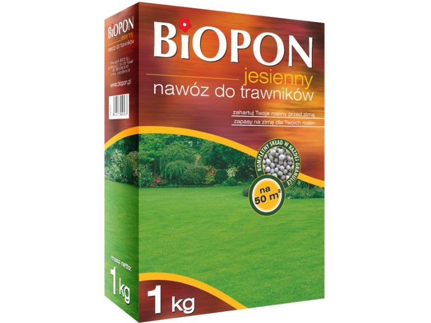 BIOPON Efterårsgødning til græsplæner 1 kg karton (1077)