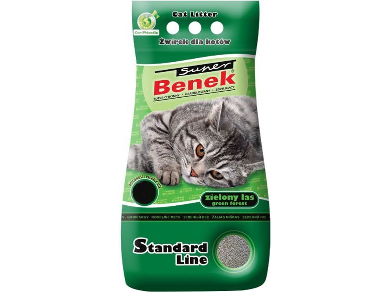 Katzenstreu Super Benek Standard Grün Wald 25 L