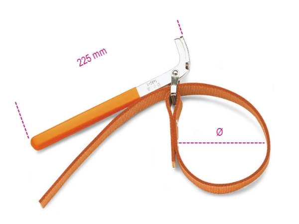 Beta Tools BETA BELT WRENCH FOR OIL FILTERS 160mm 1490/1
