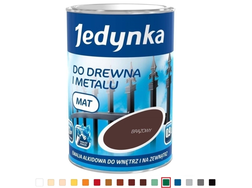 Enkelt emalj alkyd mörkgrön 0,9 L | Hobby - Färg oljebaserad - Burkar | GameStuff