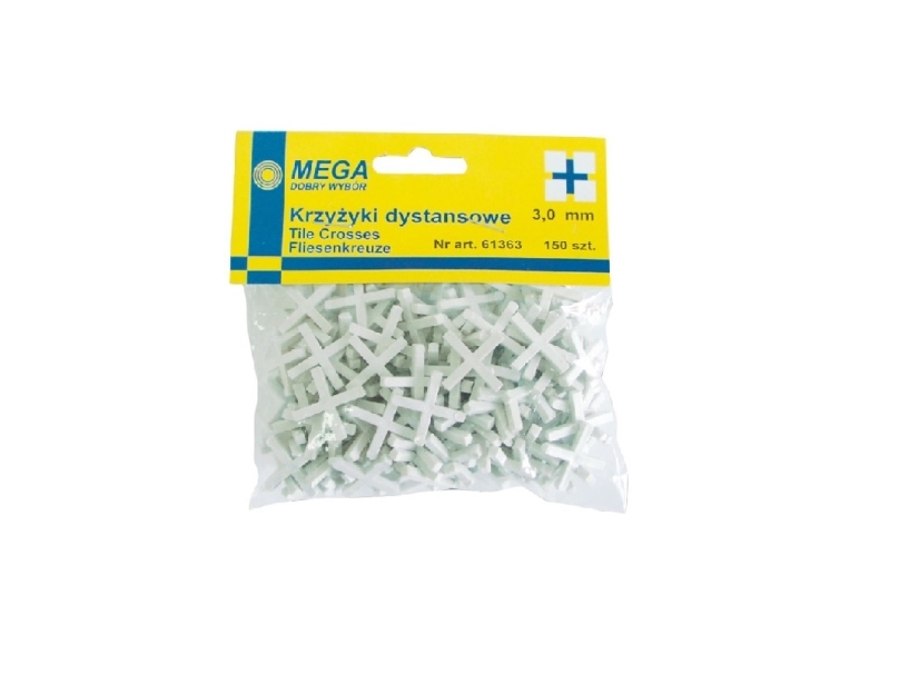 Mega kryds afstandsstykker 4mm 100stk (61364)