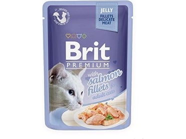 Brit KOT sasz.85g prem. gel SALMON FILLE | Sällskapsdjur - Katt - Kattmat | GameStuff