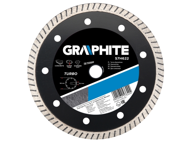 Graphit-Diamantscheiben 115 X 22,2 Mm, Turbo Extra Dünn