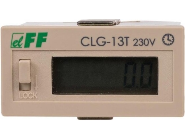 F&amp F Aikamittari 110-240V AC/DC 6-merkkinen digitaalinen taulu 48x24mm (CLG-13T)