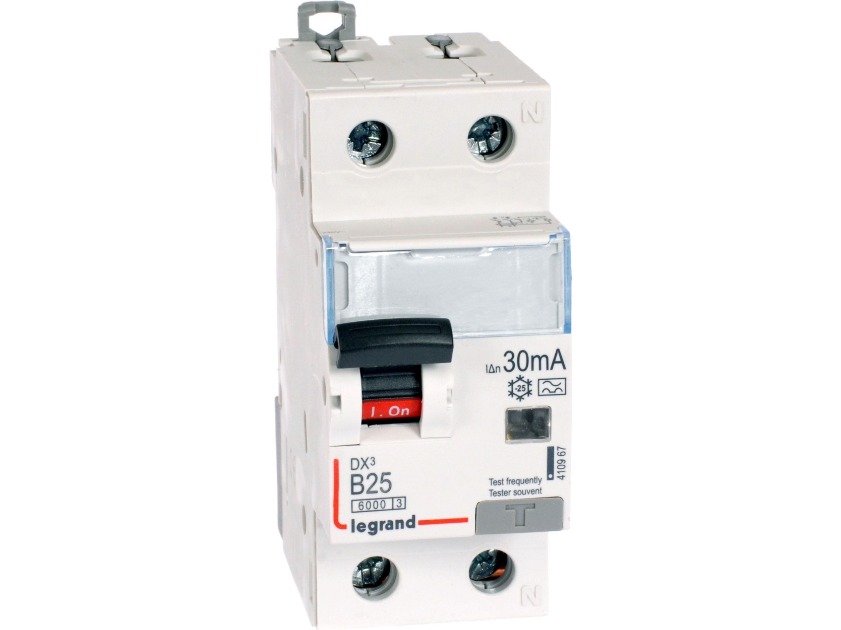 Legrand fejlstrømsafbryder 2P 25A B 0,03A type A P312 DX3 (410967)