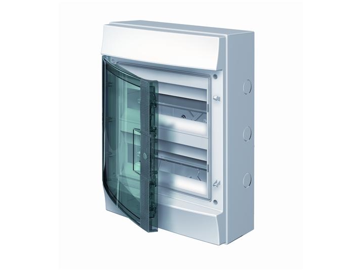 Abb Indbygningskasse Med Gennemsigtige Døre Ip65 Med N + Pe-Skinner (1Slm006502a1204)