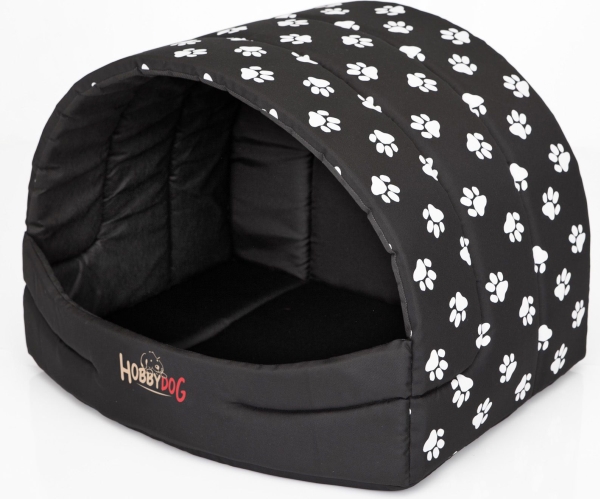 Hobbydog Suflera Booth - Black With Feet R2