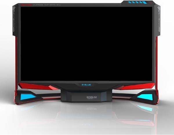 E-Blue E-Blue E-Blue Tower Monitor, Scion 32, 32", Fullhd (1920X1080), 144Hz, Rot