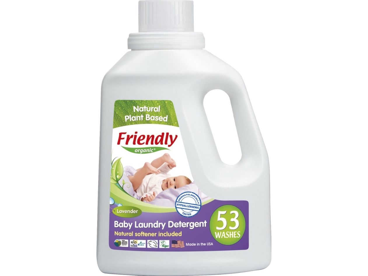 Friendly Organic vaskemiddel til babytøj, lavendel, 1567 ml (FRO00010)