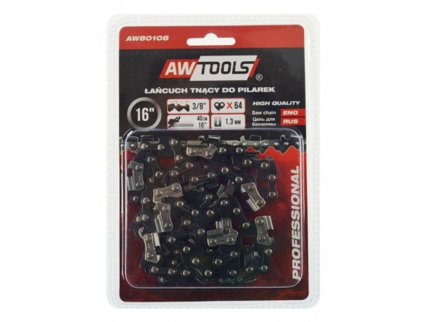 AW-Tools AWTOOLS PJOVIMO GRANDINĖ 40cm/64/3/8/1.3 / Juodas LINE