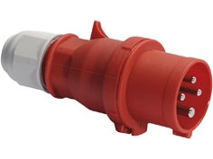 Bals Cee-Stecker H6 400V 32A 4-Polig Rot Multigrip, Quick Connect Ip44, Polyamid