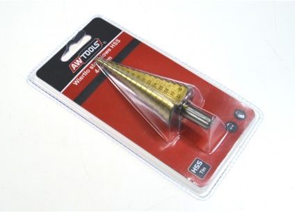 Grąžtas AW-Tools AWTOOLS grąžtai STOPNIOWE HSS-TIN / 4-32mm