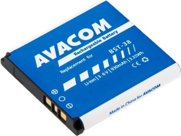 AVACOM batteri för Sony Ericsson S510i/K770 Li-Ion 3,6V 930 mAh (ersättning BST-38) | Tele & GPS - Mobil tillbehör - Skydd & Väskor | GameStuff