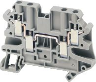 Schneider 4-Leder Skinneterminal 4Mm2 Grå Atex (Nsytrv44)