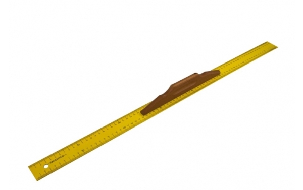 Metallhärskant med skala 750 mm för skärning av gips-/G/K-skivor (21077) | Skrivredskap - Skrivtillbehör - Linjaler & målare | GameStuff