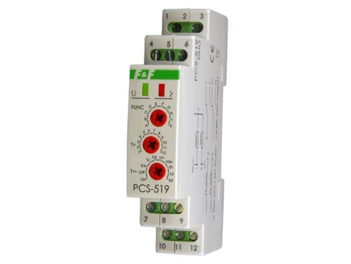 F&F Multifunktions Tidsrelæ 24/230V 2X8a - Pcs-519 Duo