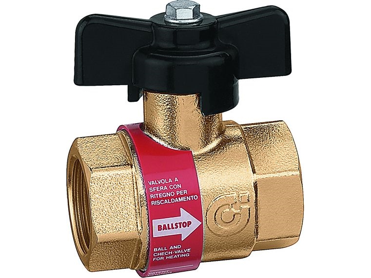 Caleffi Ballstop 1/2" Kugleventil Med Integreret Kontraventil (327400)