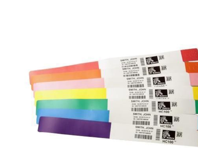 Zebra Z-Band Splash - Röd - 25.4 x 254 mm 350 etikett (er) (1 rulle/rullar x 350 vattentät armbandsetikett - för LP 2824 Plus | Papper & Emballage - Övriga papper | GameStuff