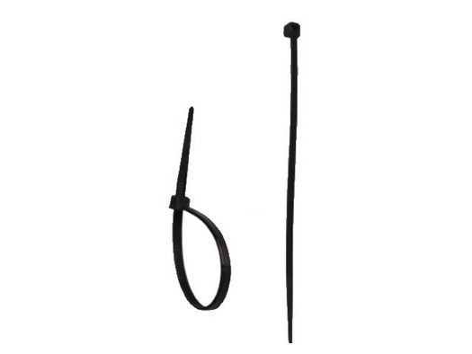 Dedra nylon kabelbindere 4,8x300mm sort 100 stk - 11C48302