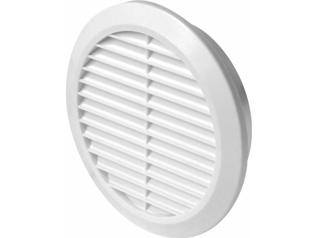 AWENTA Ventilationsgitter hvid med net 125 mm (T32)