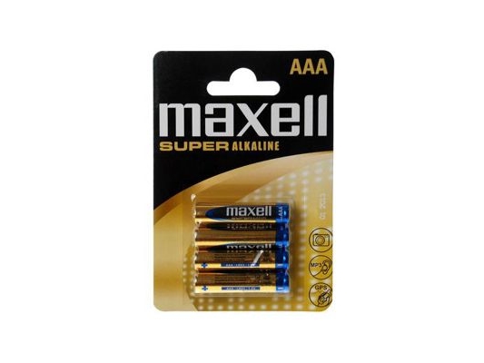 Maxell Super Alkaline XL LR03 XL - Batteri 4 x AAA - alkaliskt | EL Artiklar - Batteri - AAA-batterier | GameStuff