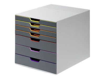 DURABLE VARICOLOR 7 - Lådskåp - 7 lådor - för Letter, A4, C4, Folio | Arkivering - Letter orders - Brevkorg | GameStuff