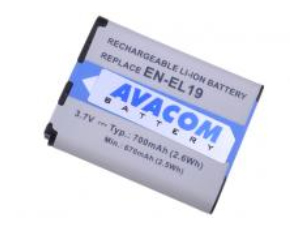 Avacom En-El19, Nikon, 620 Mah, 3,7 V, Lithium-Ion (Li-Ion)