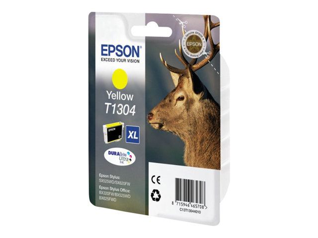 Epson T1304 - 10,1 Ml - Gelb - Original - Blister - Patrone - Für Stylus Office Bx630, Bx635, Bx935 Workforce Wf-3010, 3520, 3530, 3540, 7015, 7515,