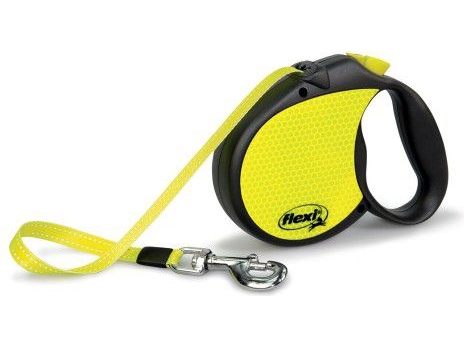 Flexi New Neon Gul Bånd L, 5M, 50Kg