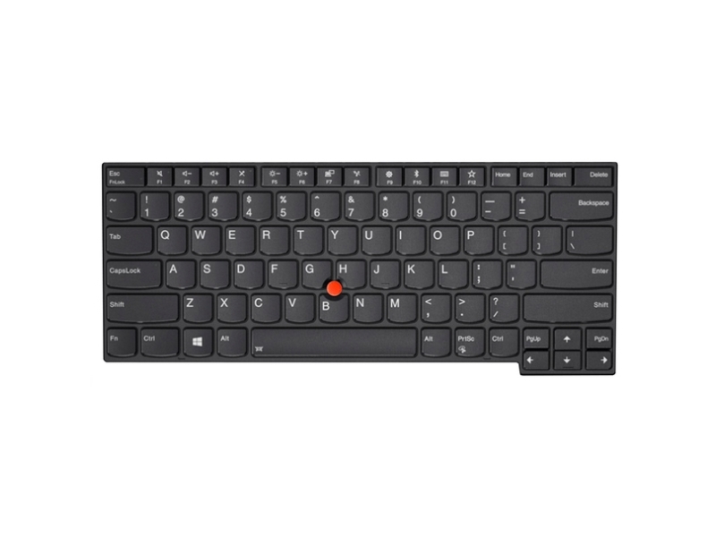 Chicony Notebooks Udskiftningstastatur Med Trackpoint Bagbelyst Tysk For Thinkpad E480 L380 L380 Yoga L480 T480s