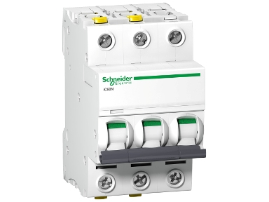 Automatsikring iC60N D 3P 63A 6KA