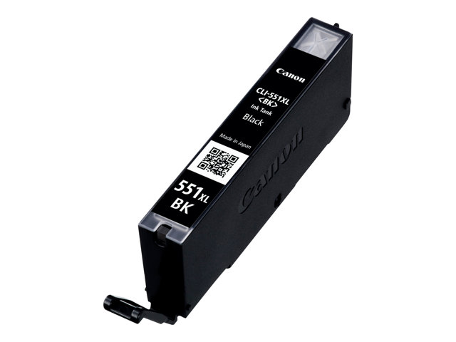 Canon Cli-551Bk Xl - Højtydende - Sort - Original - Blækbeholder - For Pixma Ip8750, Ix6850, Mg5550, Mg5650, Mg5655, Mg6450, Mg6650, Mg7150, Mg7550,