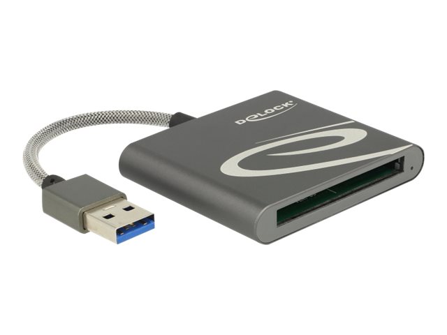 Delock - Kortläsare (CFast-kort typ I, CFast-kort typ II) - USB 3.0 | Foto och video - Foto- & videotillbehör - Minneskortsläsare | GameStuff